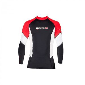 خرید Mares Rashguard Red Black Long Sleeve