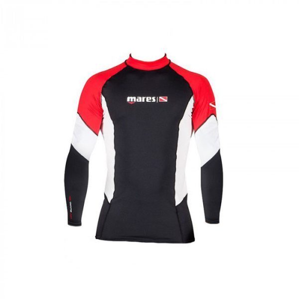 خرید Mares Rashguard Red Black Long Sleeve